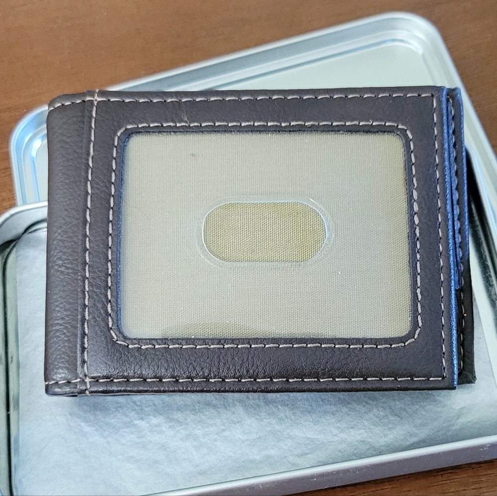 Columbia Brown Leather Mens Wallet - Picture 11 of 12